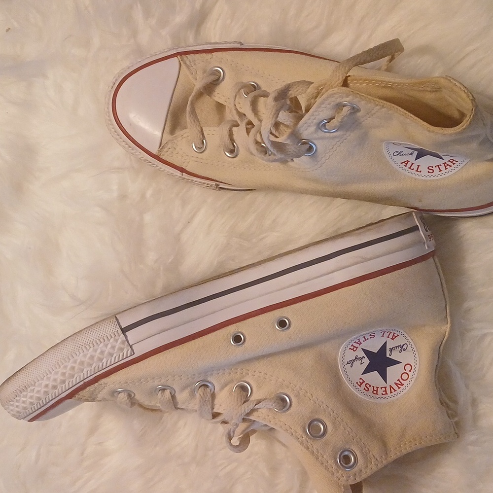 Converse Kids High-Top Sneakers - Beige